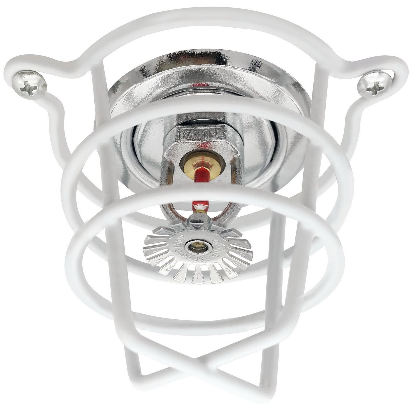 Happy Tree (2 Pack) White Fire Sprinkler Head Guard Cover for Both 1/2" & 3/4" Fire Head for Protecting Flush Mount & Side Wall & Pendent Head Semi - Recessed Sprinkler Head Cage