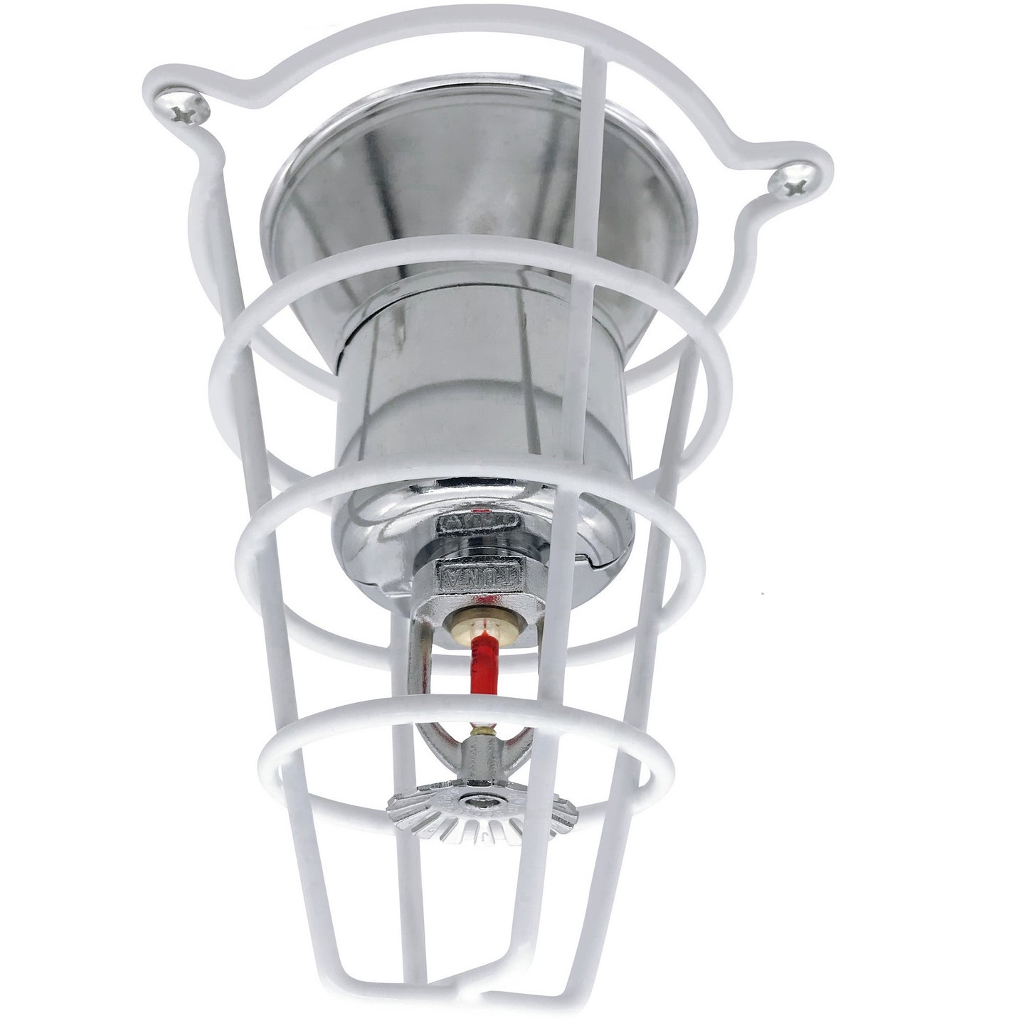 Happy Tree (4 Pack) White Fire Sprinkler Head Guard Cover for Both 1/2" & 3/4" Sprinkler Head 6" Deep Cage